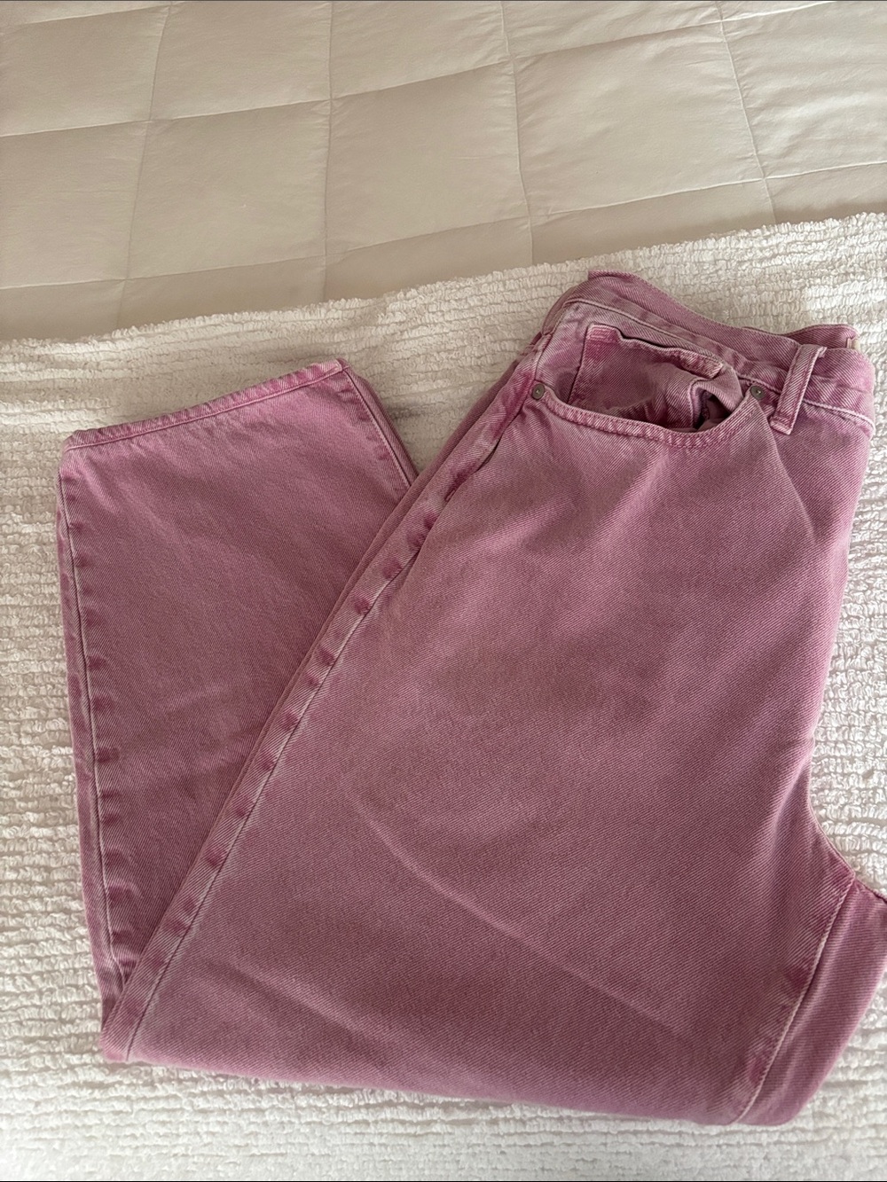 Madewell Dusty Pink Highrise Classic 5 pocket Jeans. Sz 30P - Picture 6 of 9